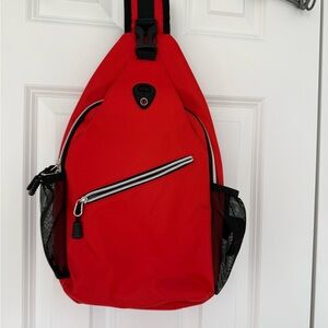 Red Sling Backpack